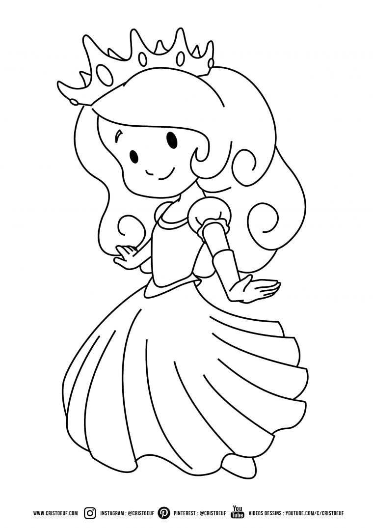 Coloriage À Imprimer Coloriages Pour Enfants À Colorier destiné Coloriage Princesse A Imprimer