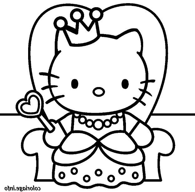 Coloriage A Imprimer Hello Kitty Cool Images Coloriage avec Hello Kitty Sirène