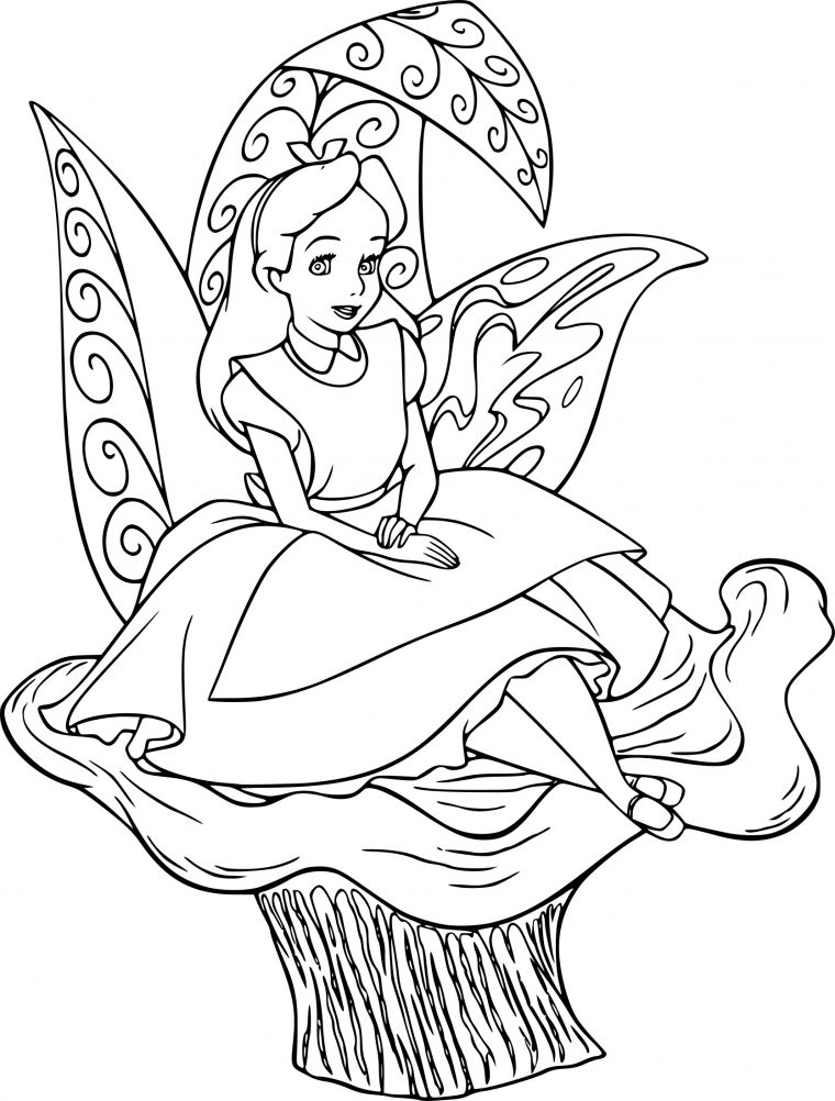 Coloriage Alice Disney À Imprimer avec Coloriage Mystère Disney À Imprimer