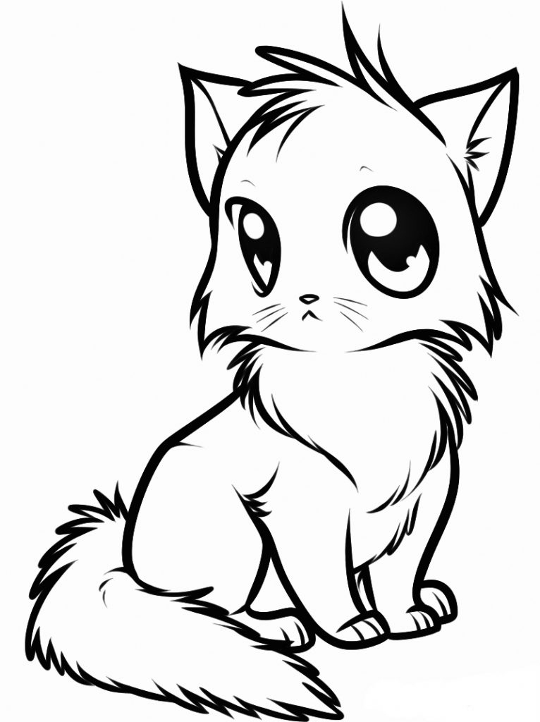 Coloriage Animaux Mignons Gratuit À Imprimer Et Colorier encequiconcerne Coloriage Chiot Et Chaton