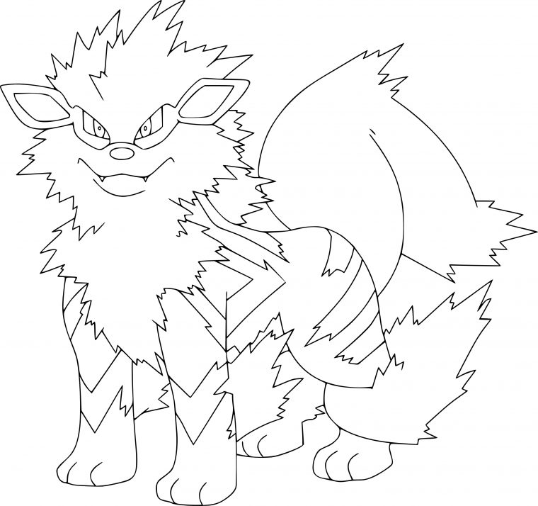 Coloriage Arcanin Pokemon À Imprimer à Coloriage Pokemon Légendaire A Imprimer