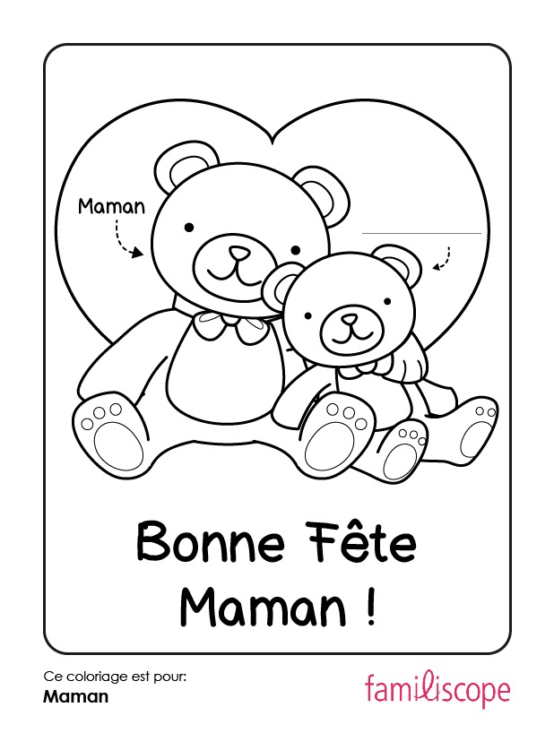 Coloriage Avec Un Prénom : Bonne Fête Maman concernant Coloriage Pour Maman