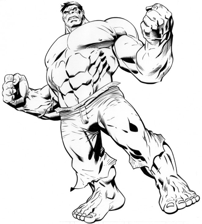 Coloriage Avengers Hulk Stylisé Dessin Gratuit À Imprimer avec Masque Avengers À Imprimer