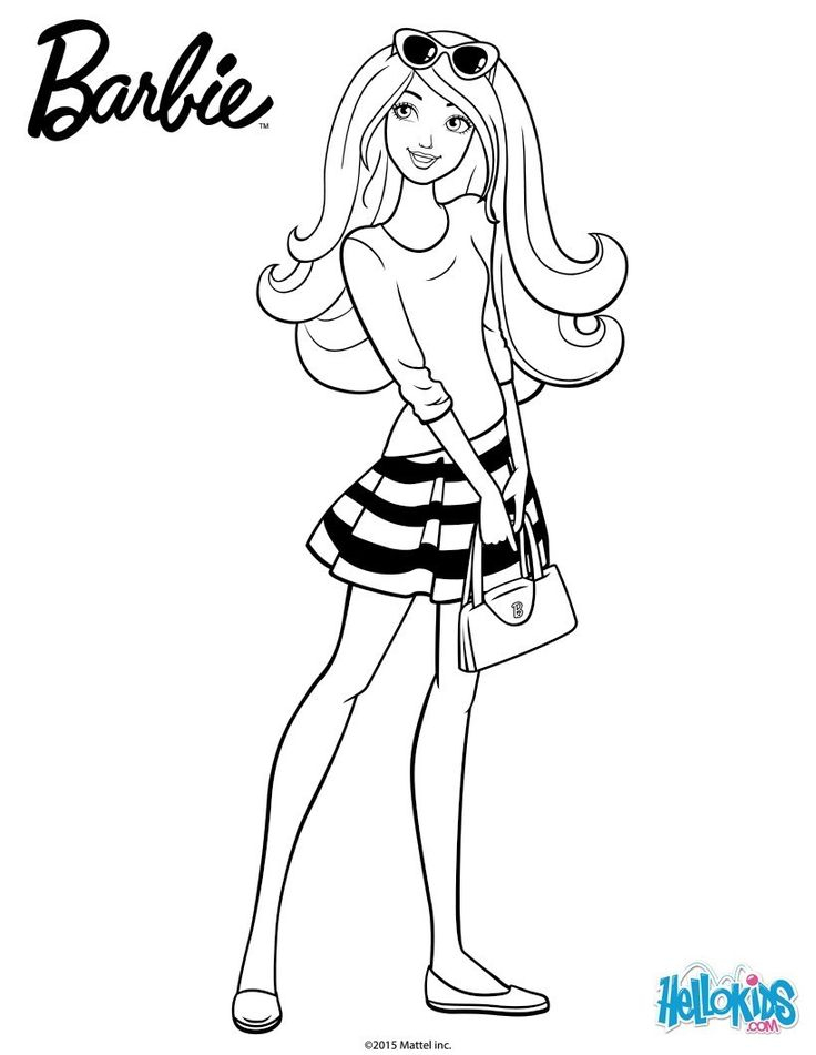 Coloriage Barbie Danseuse Étoile À Colorier Dessin dedans Coloriage Barbie Danseuse