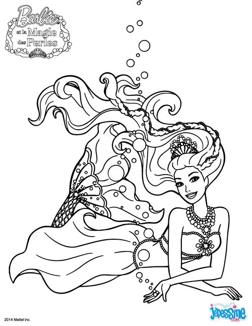 Coloriage Barbie Et La Magie Des Perles La Famille Royale dedans Barbie Et La Magie Des Perles