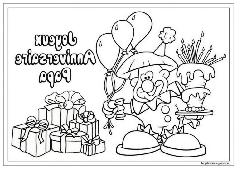 Coloriage Bon Anniversaire Papa Inspirant Stock intérieur Dessin A Imprimer Anniversaire Papa