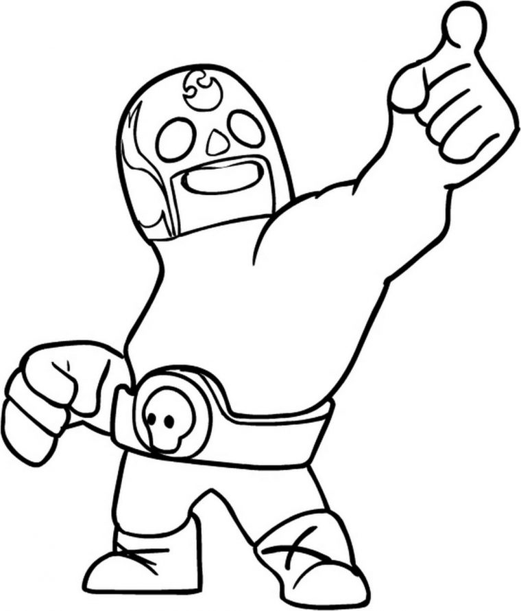 Coloriage Brawl Stars. Imprimer Gratuitement. 100 Images avec Brawl Stars Dessin Corbac