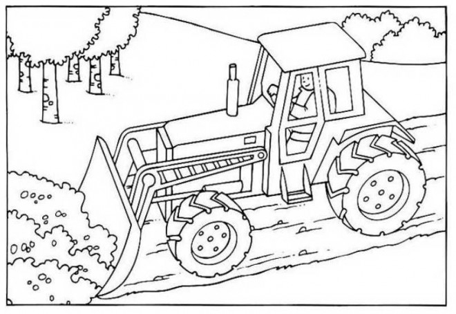 Coloriage Bulldozer Chantier Dessin Gratuit À Imprimer dedans Dessin Cartable À Colorier