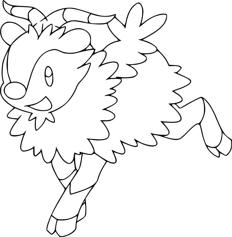 Coloriage Cabriolaine Pokemon À Imprimer destiné Coloriage Pokemon Tokotoro