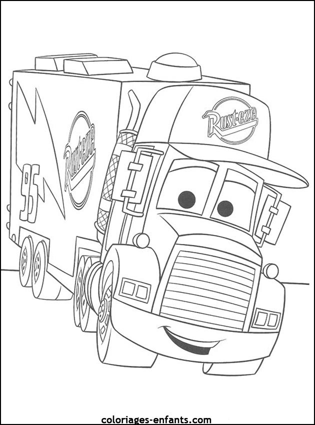 Coloriage Camion Mack Dessin Animé Dessin Gratuit À Imprimer tout Dessin De Tracteur À Imprimer