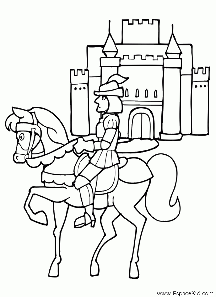 Coloriage Chateau Princesse dedans Coloriage Chateau De Princesse