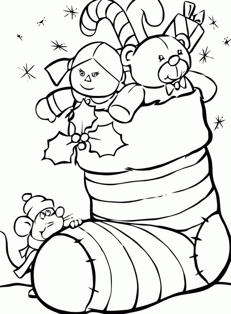 Coloriage Chaussette De Noël À Imprimer intérieur Coloriage Noel Gratuit Imprimer