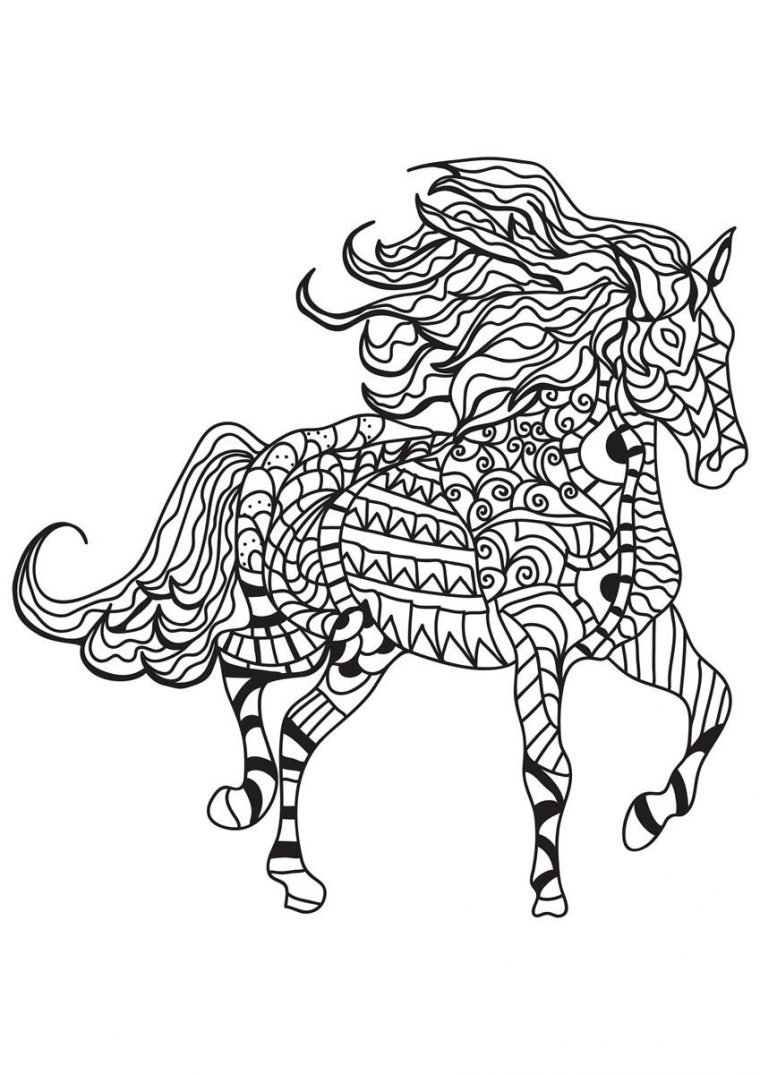 Coloriage Cheval – Coloriages Gratuits À Imprimer – Dessin encequiconcerne Coloriage Amphinobi À Imprimer