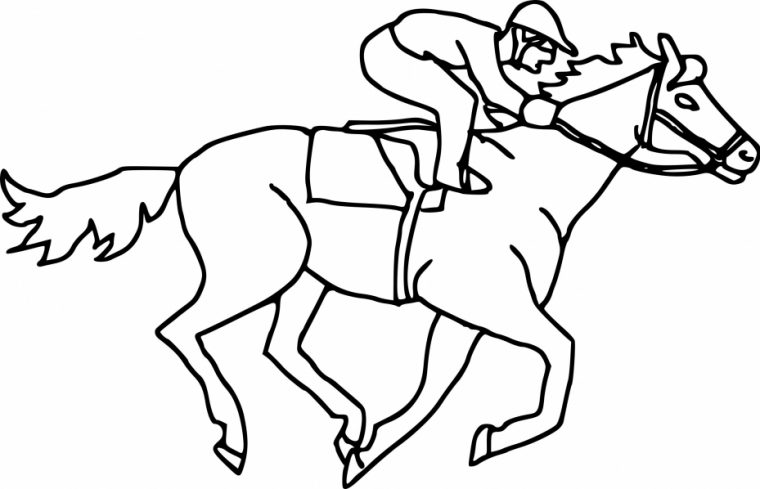 Coloriage Cheval De Course À Imprimer Sur Coloriages encequiconcerne Coloriage De Cheval