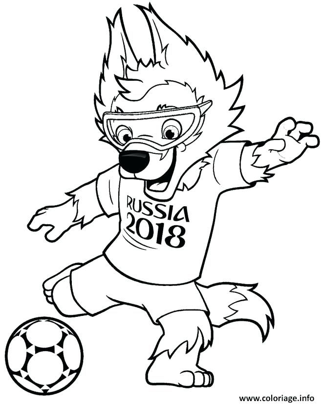 Coloriage Coupe De Fruits Coloriage Fifa World Cup 2018 tout Dessin De Coupe Du Monde