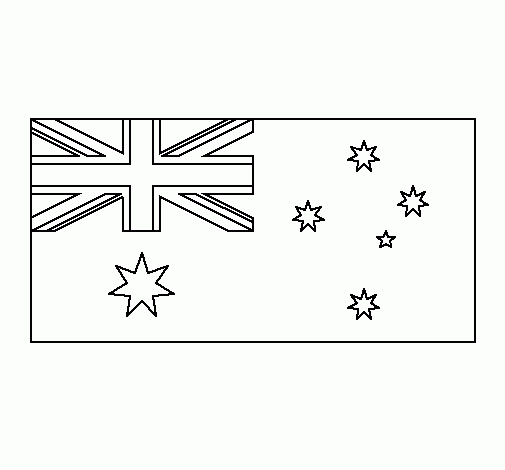 Coloriage De Australie Pour Colorier – Coloritou à Coloriage Drapeau Australie