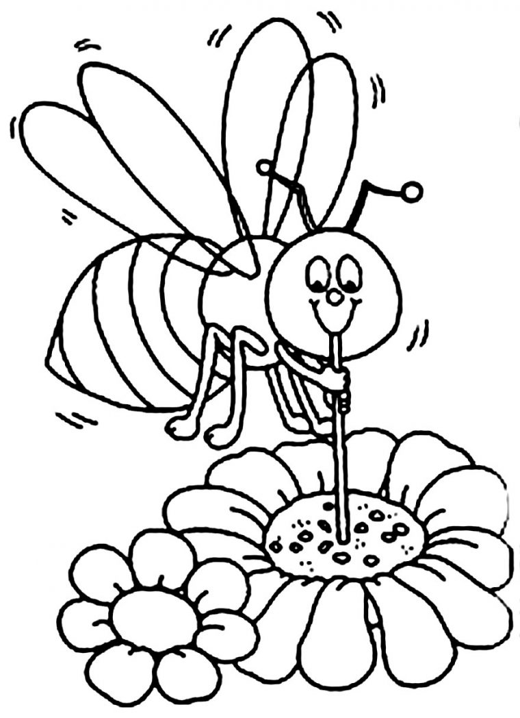 Coloriage De La Petite Abeille – Maison Bonte : Votre à Abeille Dessin Facile