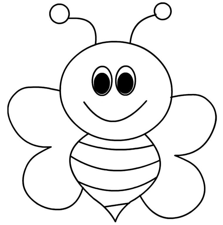 Coloriage De La Petite Abeille – Maison Bonte : Votre à Abeille Dessin Facile