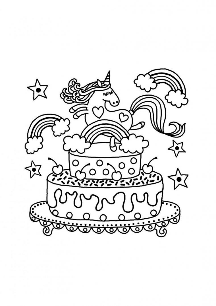 Coloriage De Licorne À Imprimer Gratuitement | Moncoloriage.fr intérieur Dessin De Coloriage