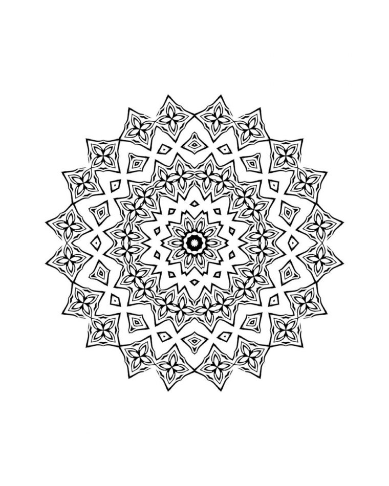 Coloriage De Mandala Pour Enfant À Imprimer – Le Mag avec Mandala Cm2 À Imprimer