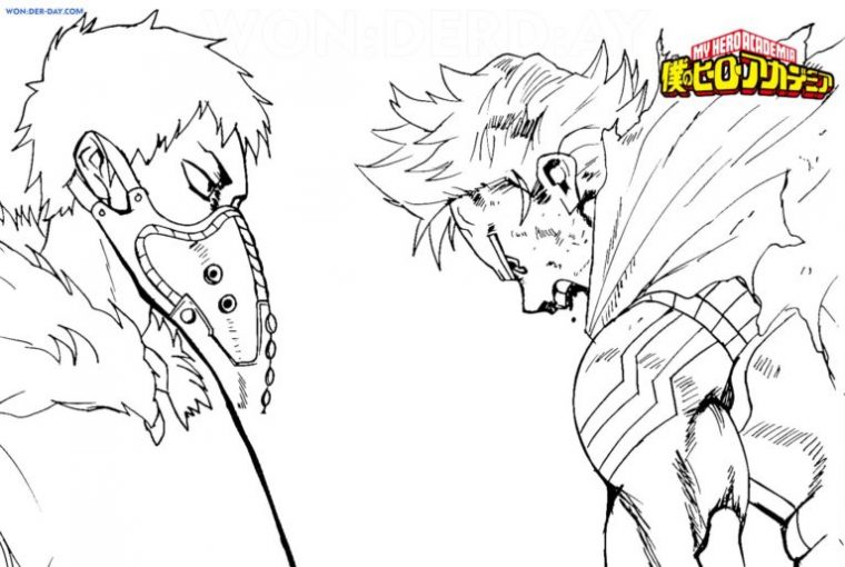 Coloriage De My Hero Academia. 100 Coloriages Dessin À intérieur Dessin My Hero Academia A Imprimer