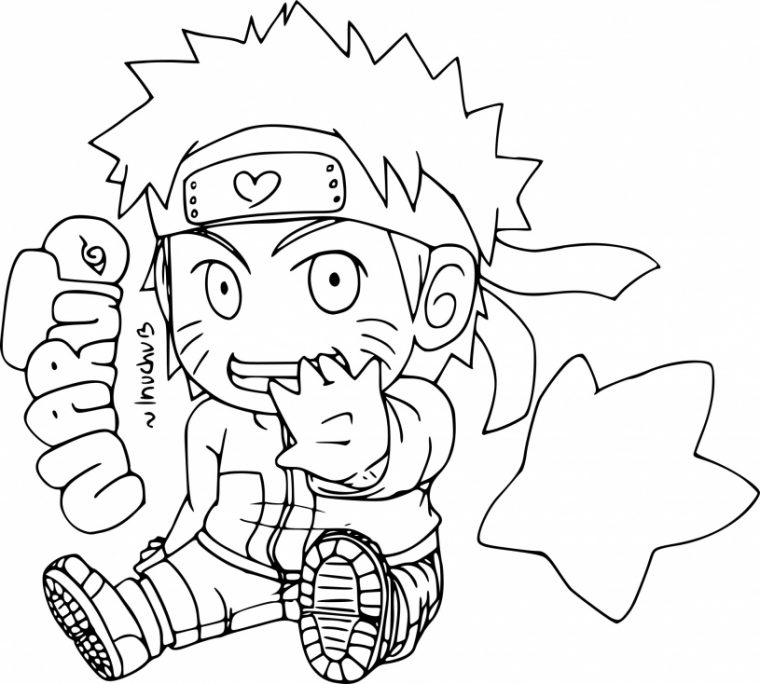 Coloriage De Petit Naruto À Imprimer Sur Coloriage De serapportantà Naruto A Colorier