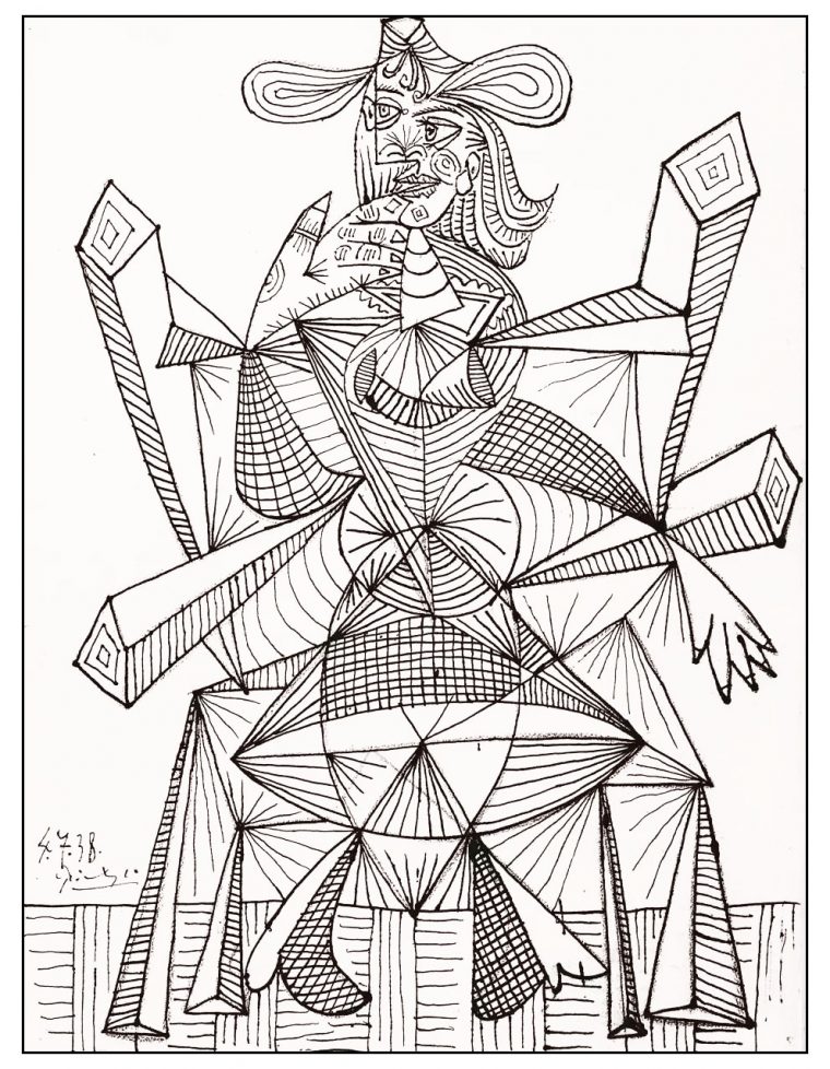 Coloriage De Picasso À Imprimer Gratuitement – Coloriage avec Dessin De Coloriage