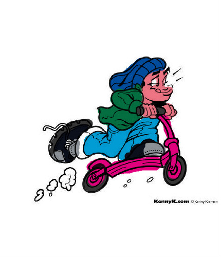 Coloriage De Trotinette Freestyle A Imprimer concernant Coloriage Trottinette