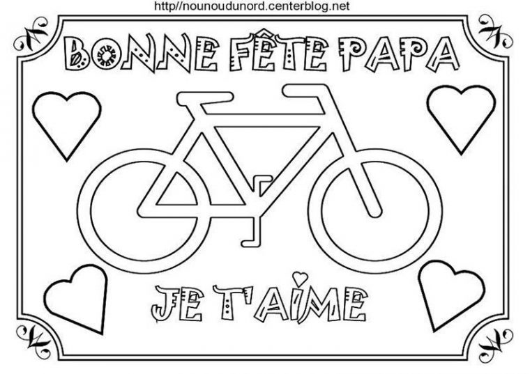 Coloriage Fete Des Peres Poemes Gif concernant Bon Anniversaire Papa Coloriage