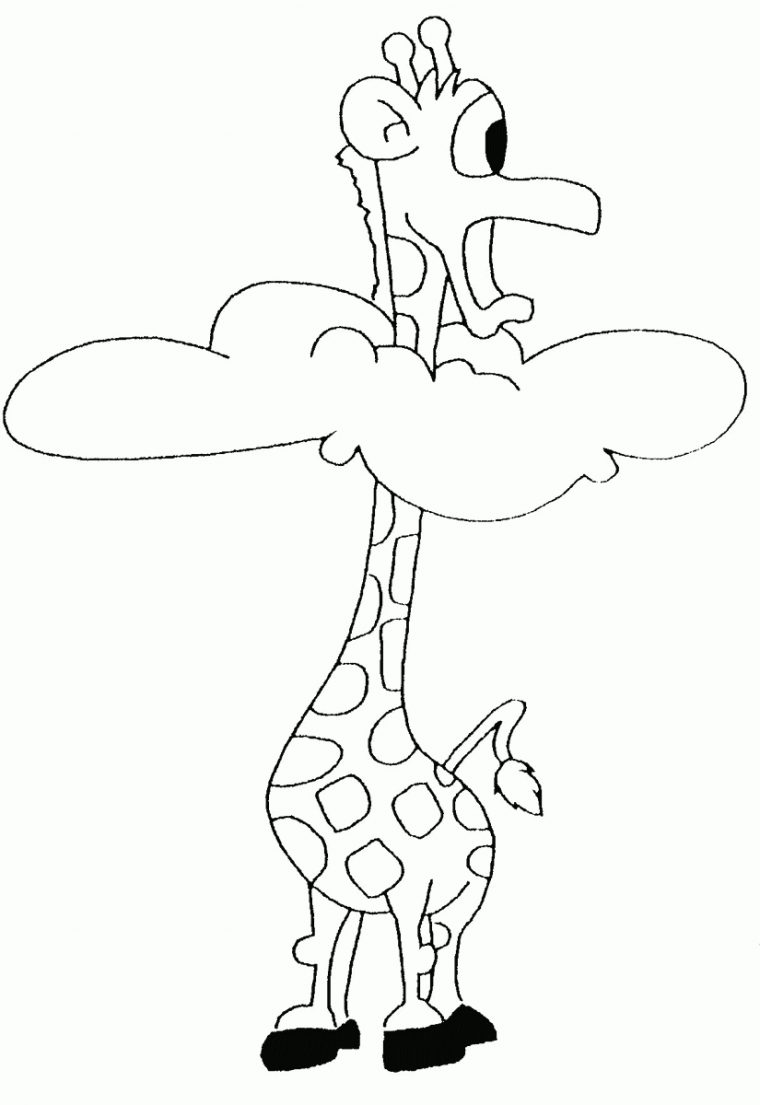 Coloriage Girafe dedans Dessin Facile De Girafe