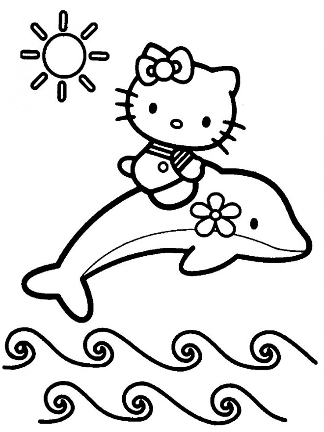 Coloriage Hello Kitty Sirene 6 Dessin Gratuit À Imprimer pour Hello Kitty Sirene