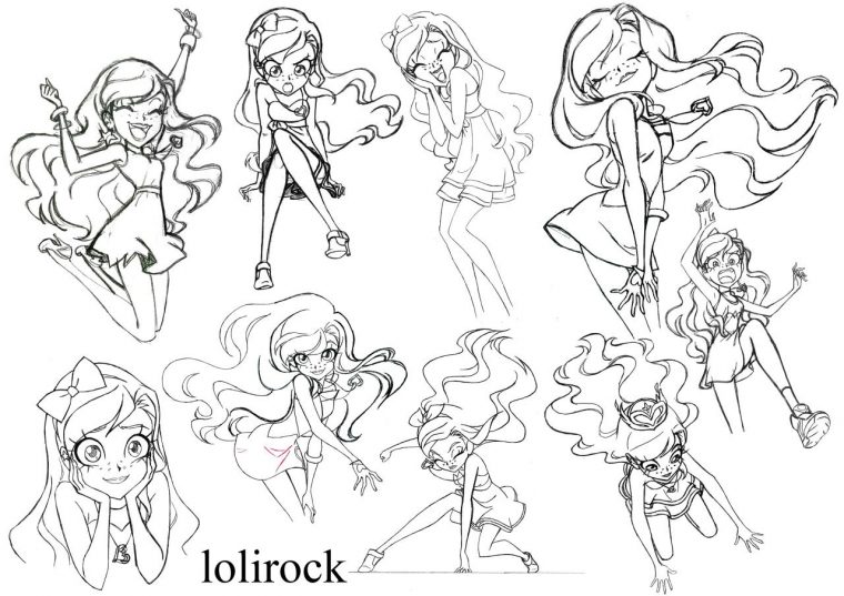 Coloriage Lolirock À Imprimer Gratuit – Dessin Facile Pour tout Lolirock Coloriage Gratuit