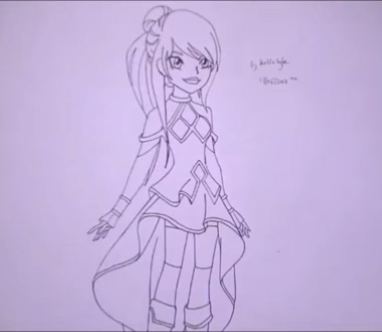 Coloriage Lolirock Izira – Dessin Facile Pour Les Enfants dedans Lolirock Coloriage Gratuit