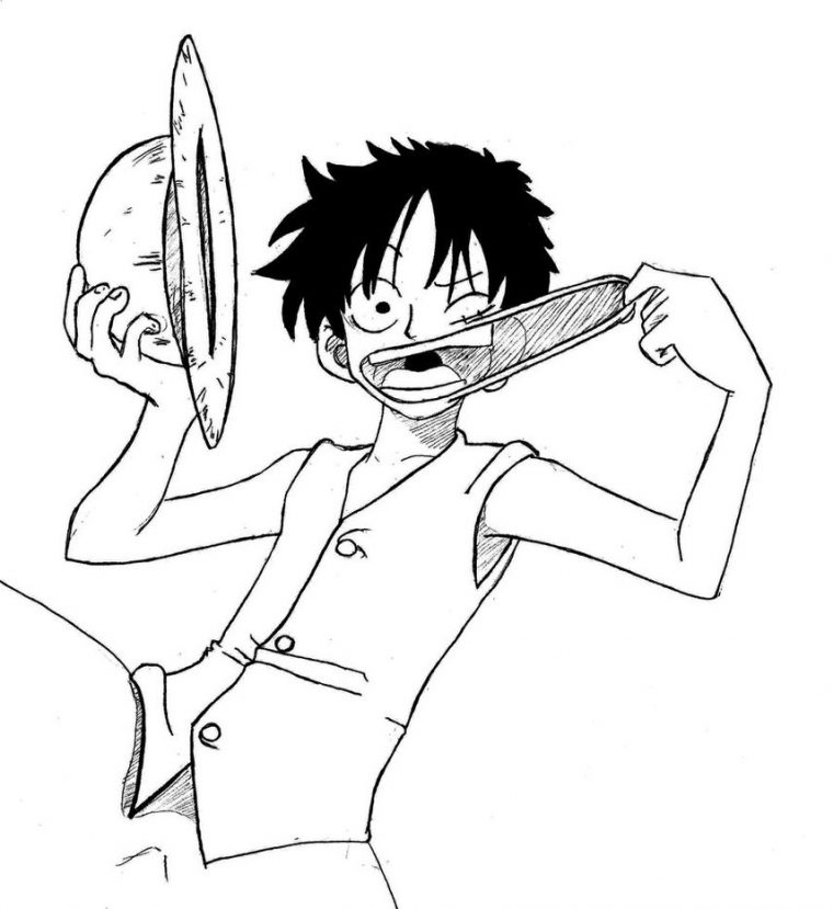 Coloriage Luffy One Piece À Imprimer Sur Coloriages serapportantà Coloriage One Piece Tout L'Équipage