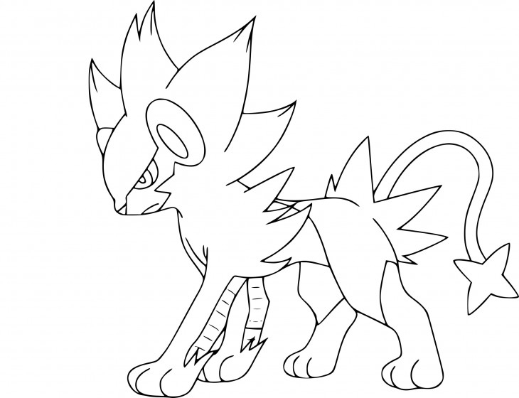 Coloriage Luxray Pokemon À Imprimer dedans Dessin À Imprimer Pokemon