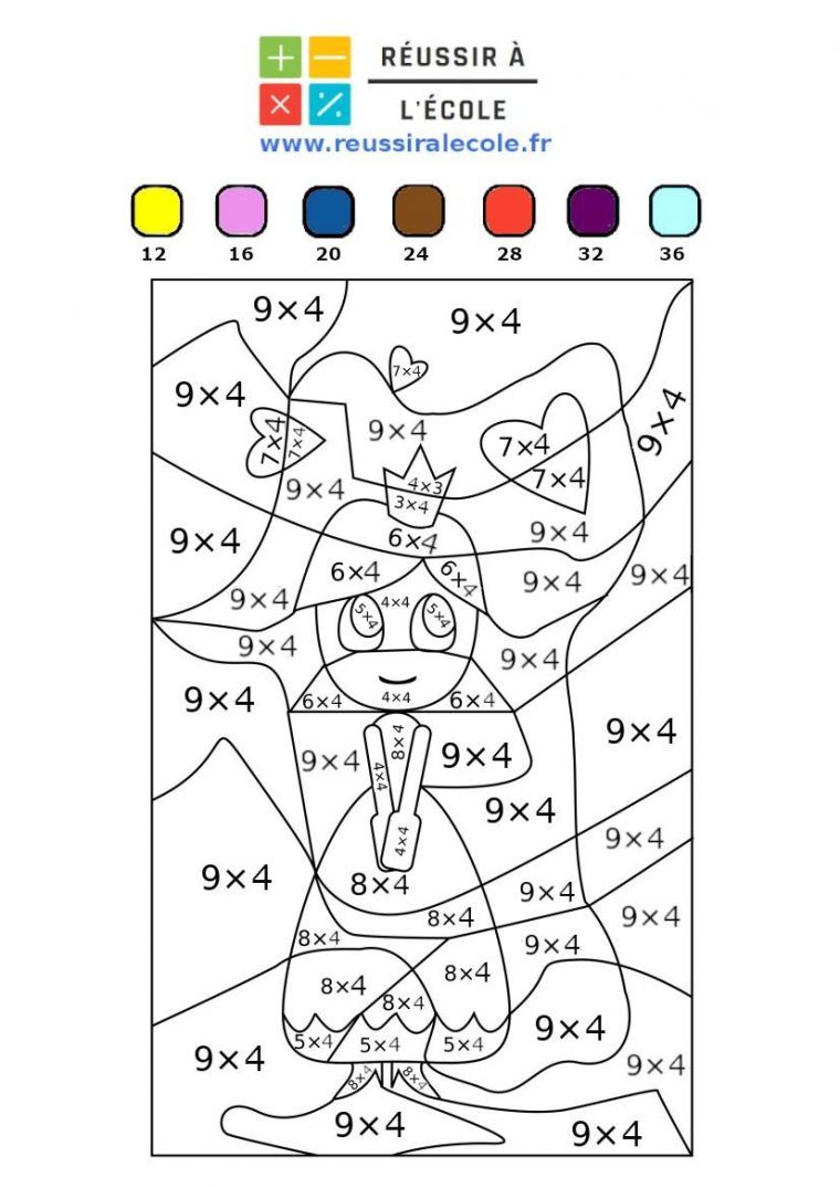 Coloriage Magique Table De Multiplication X5 – Leonard avec Coloriage Magique Table De Multiplication Ce2