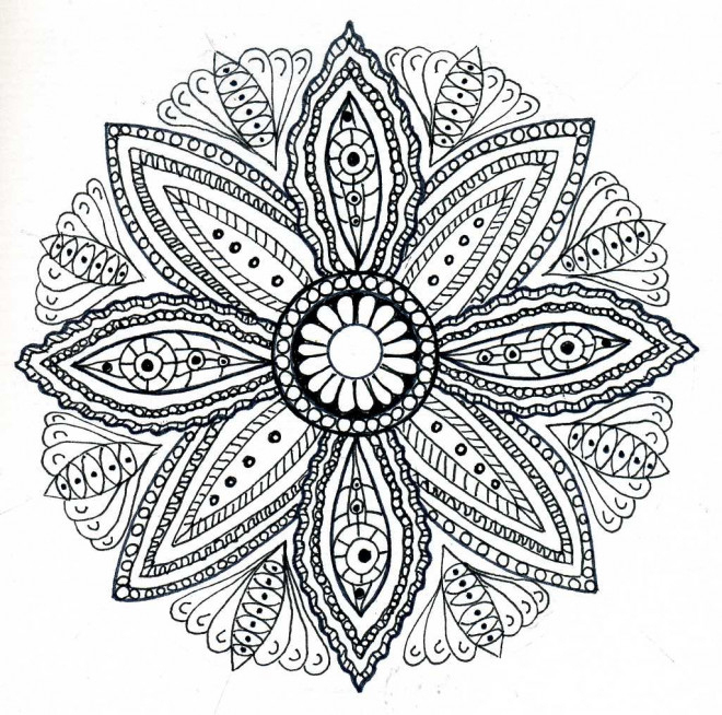 Coloriage Mandala Fleurs Adulte Dessin Dessin Gratuit À À dedans Rosace À Imprimer