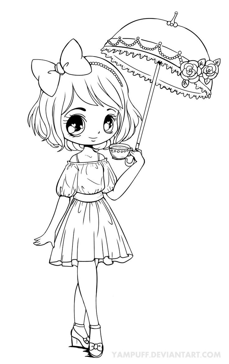 Coloriage Manga Kawaii – Greatestcoloringbook intérieur Coloriage Kawaii Manga