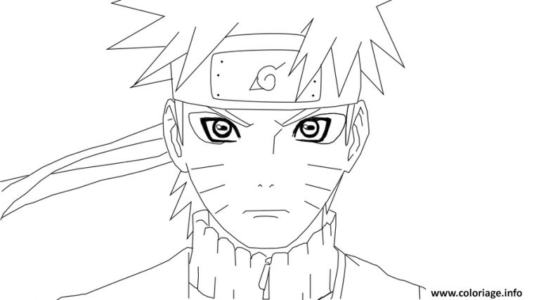 Coloriage Manga Naruto 60 À Imprimer En 2020 | Coloriage à Dessin Facile Naruto Shippuden