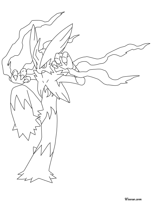 Coloriage Méga-Braségali Pokemon À Imprimer Et Colorier serapportantà Coloriage Pokemon Aquali A Imprimer