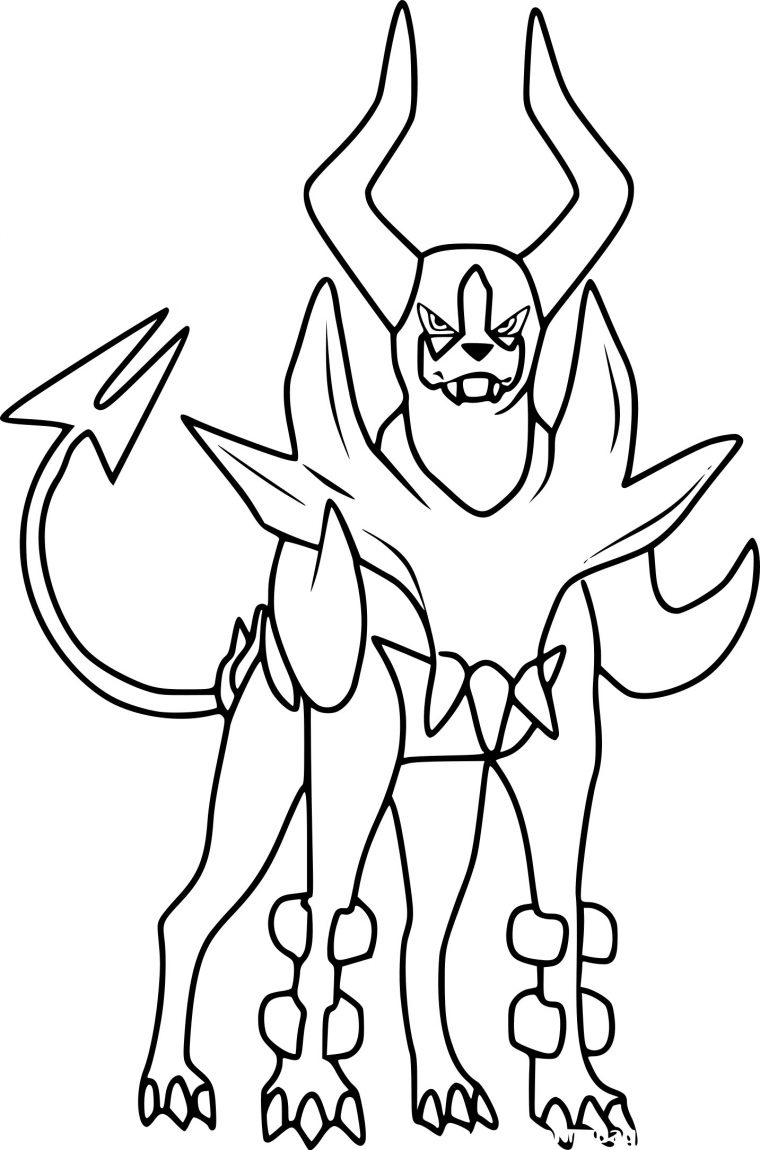 Coloriage Méga-Démolosse Pokemon À Imprimer Sur Coloriages destiné Pokemon A Imprimer