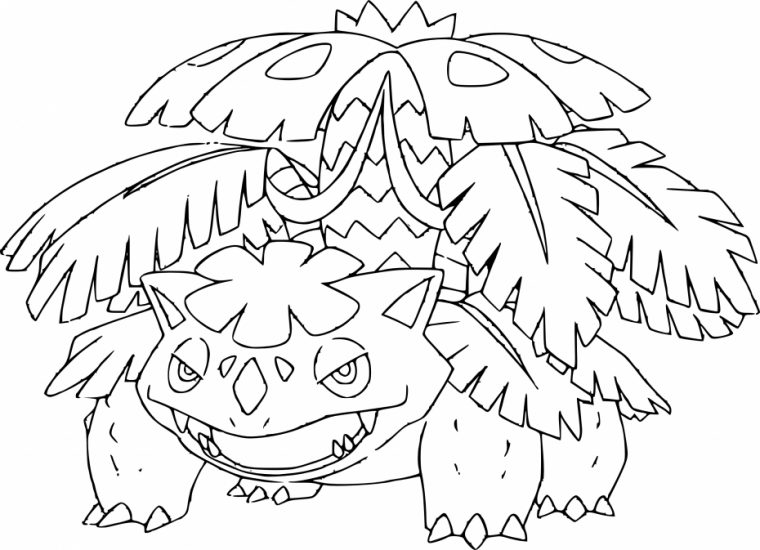 Coloriage Mega-Florizarre À Imprimer Sur Coloriages pour Coloriage Pokemon Tortank