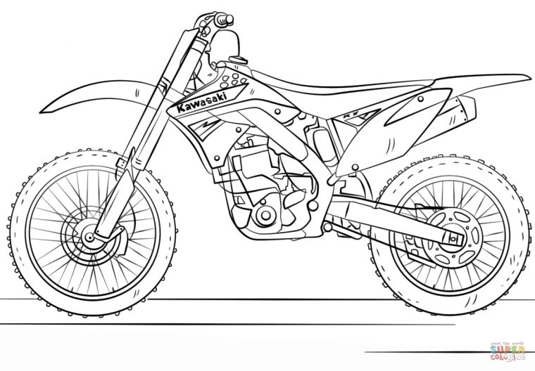 Coloriage Moto – Coloriage Moto Cross Yamaha A Imprimer serapportantà Moto Gp Coloriage