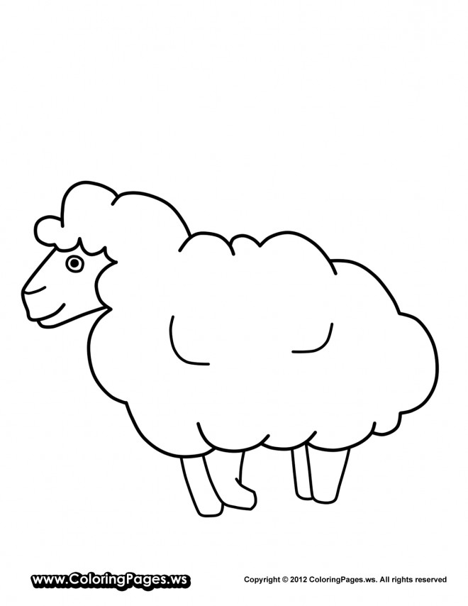 Coloriage Mouton Dessin Gratuit À Imprimer destiné Masque Mouton À Imprimer