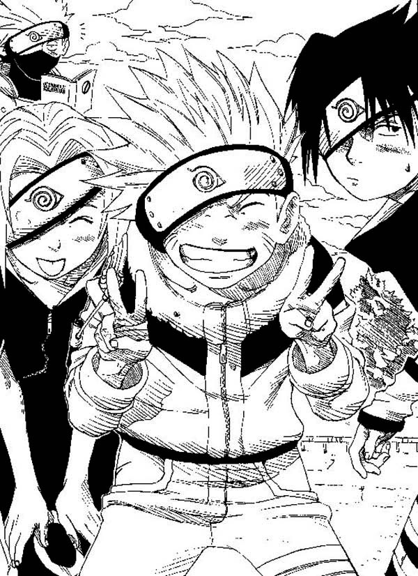 Coloriage Naruto #38431 (Dessins Animés) – Album De Coloriages intérieur Coloriages Naruto