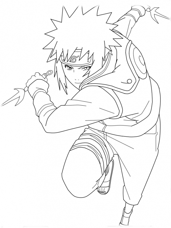 Coloriage Naruto Attaque À Imprimer Sur Coloriages à Naruto Image A Imprimer