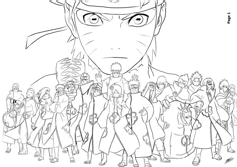 Coloriage Naruto Dessin Gratuit À Imprimer – Coloriages concernant Naruto A Colorier