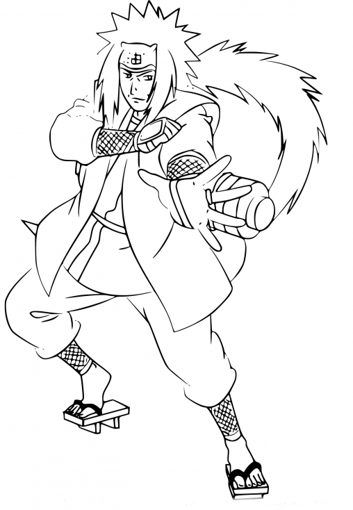 Coloriage Naruto Jiraiya À Imprimer Sur Coloriages avec Coloriage Sakura Haruno