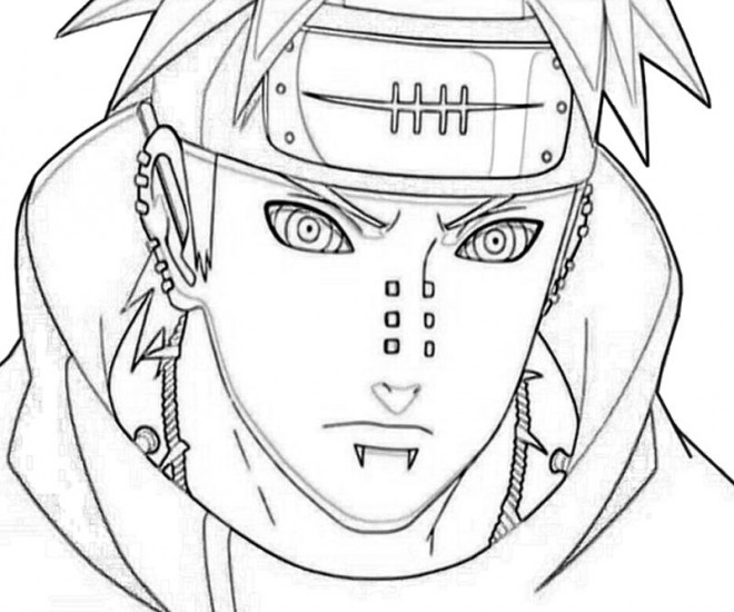 Coloriage Naruto Shippuden Pain Dessin Gratuit À Imprimer destiné Coloriage Naruto Facile