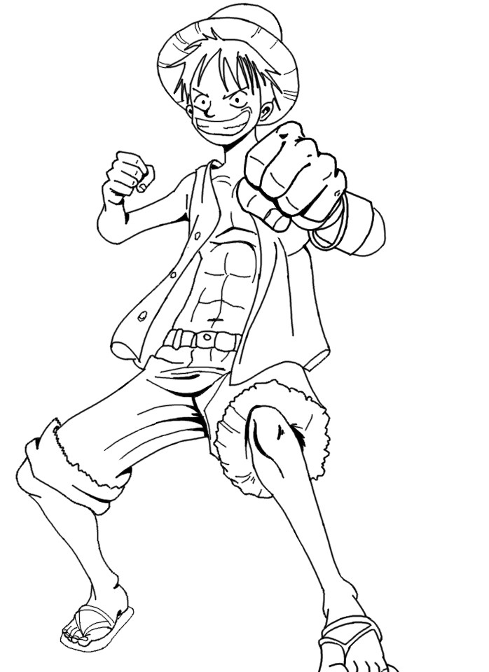 Coloriage One Piece Luffy – Greatestcoloringbook dedans Coloriage One Piece Tout L&#039;Équipage